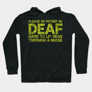 Deaf Awareness Social Distancing Camo Hoodie